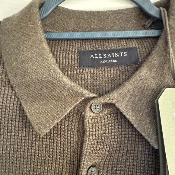 All Saints Taupe Knit Cardigan - Picture 3 of 7